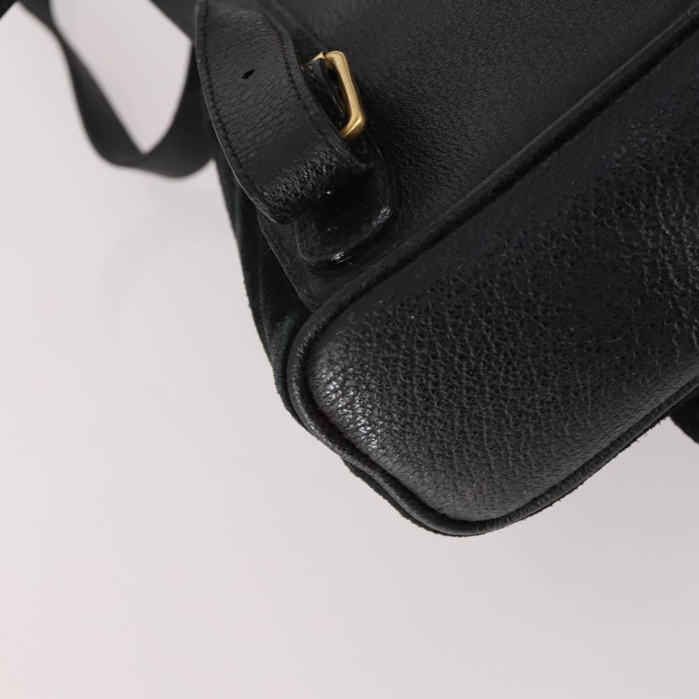 GUCCI Bamboo Backpack Suede Black Gold 003 2058 0030 Auth ep10853 - Picture 9 of 16